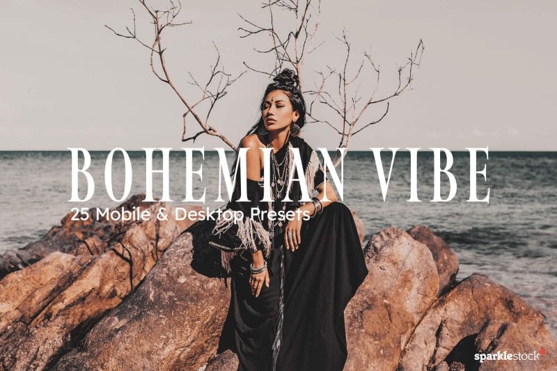 25 Bohemian Vibe Lightroom Presets and LUTs