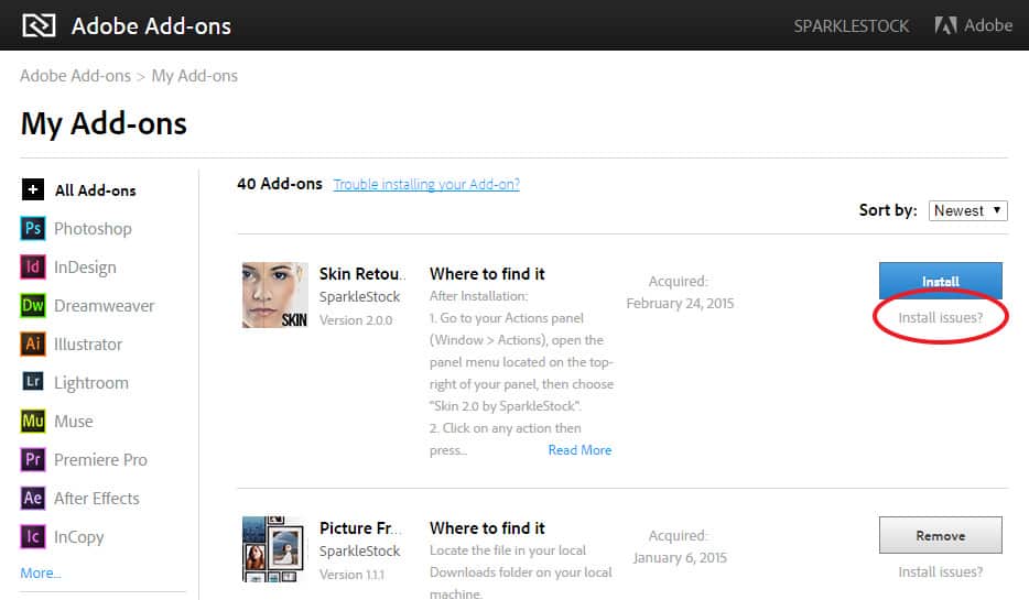 Adobe Add-ons Customer Help