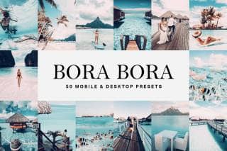 50 Bora Bora Lightroom Presets and LUTs