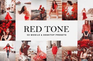 50 Red Tone Lightroom Presets and LUTs