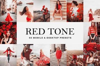 50 Red Tone Lightroom Presets and LUTs