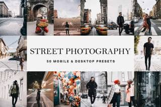 50 Street Photography Lightroom Presets and LUTs