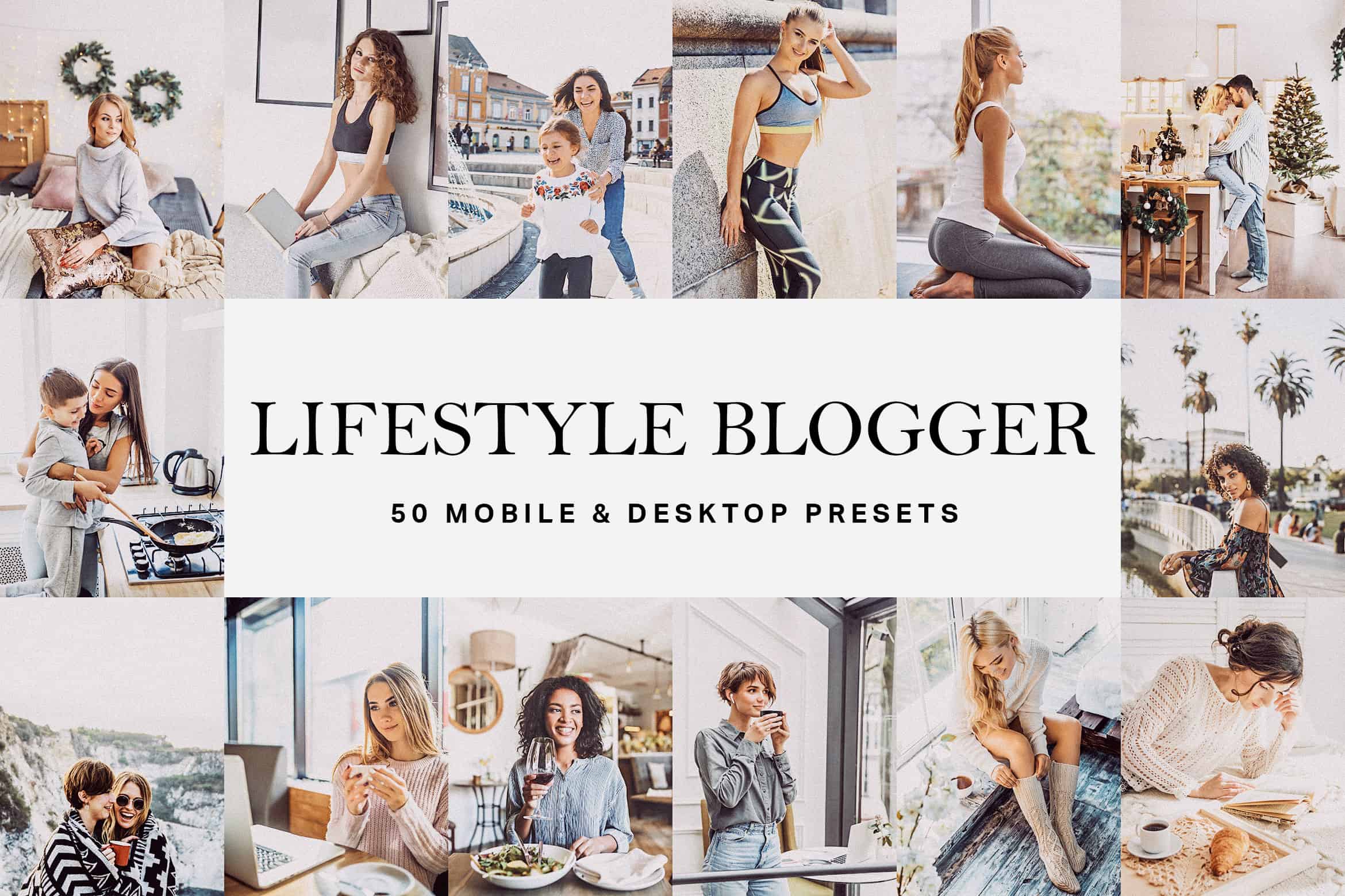 50 Lifestyle Blogger Lightroom Presets and LUTs