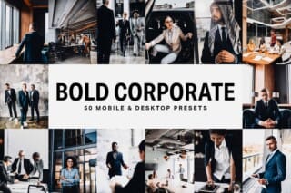 50 Bold Corporate Lightroom Presets and LUTs