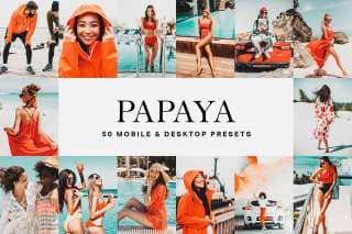 50 Papaya Lightroom Presets and LUTs