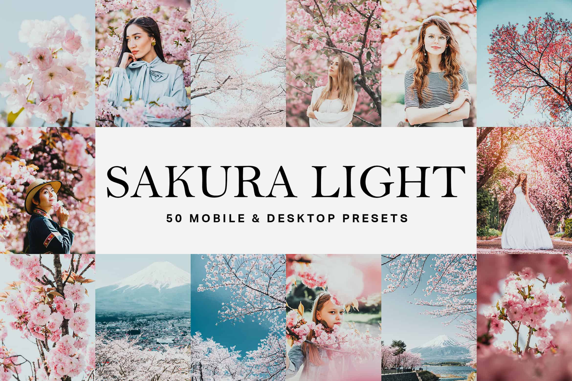 50 Sakura Light Lightroom Presets and LUTs