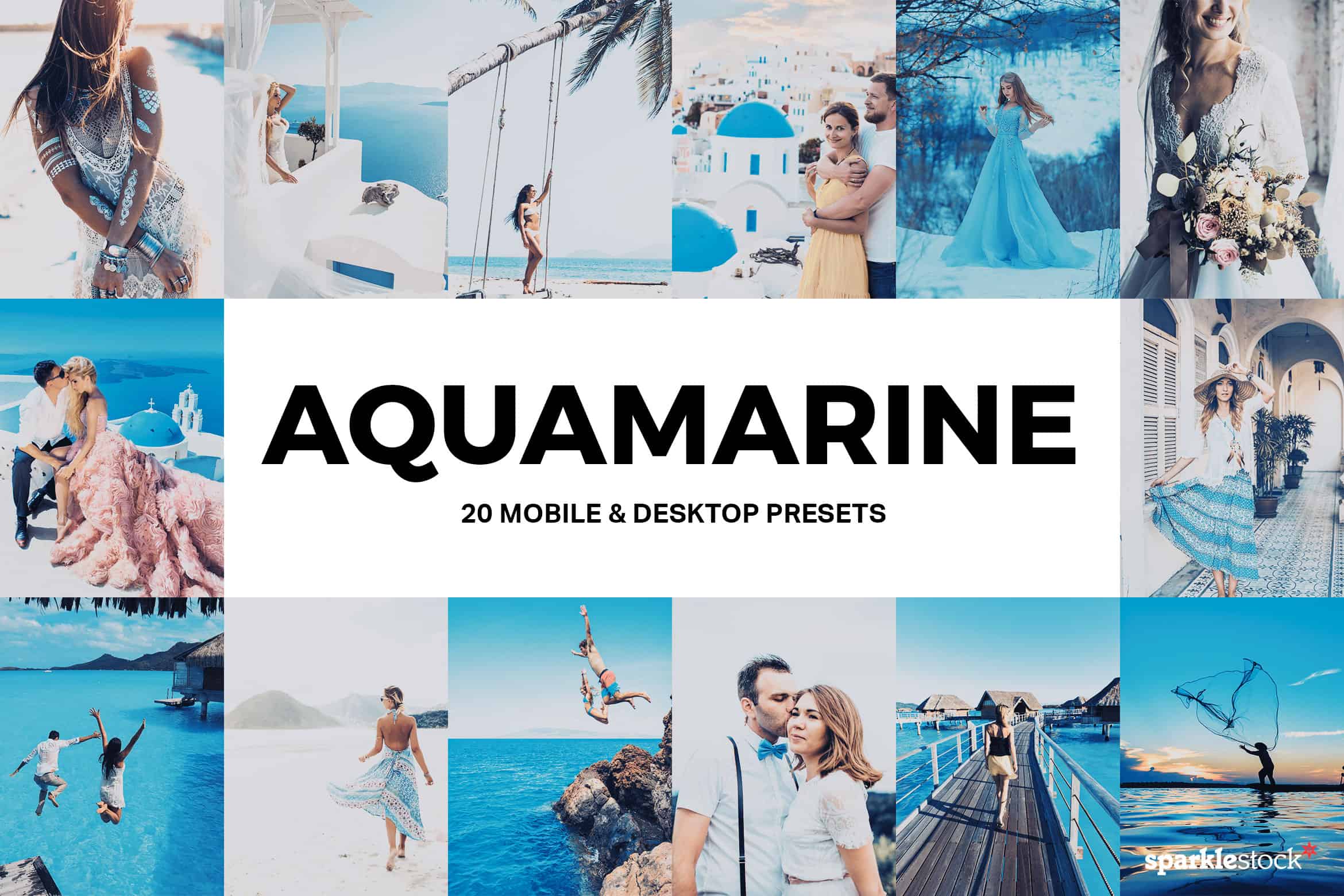 20 Aquamarine Lightroom Presets and LUTs