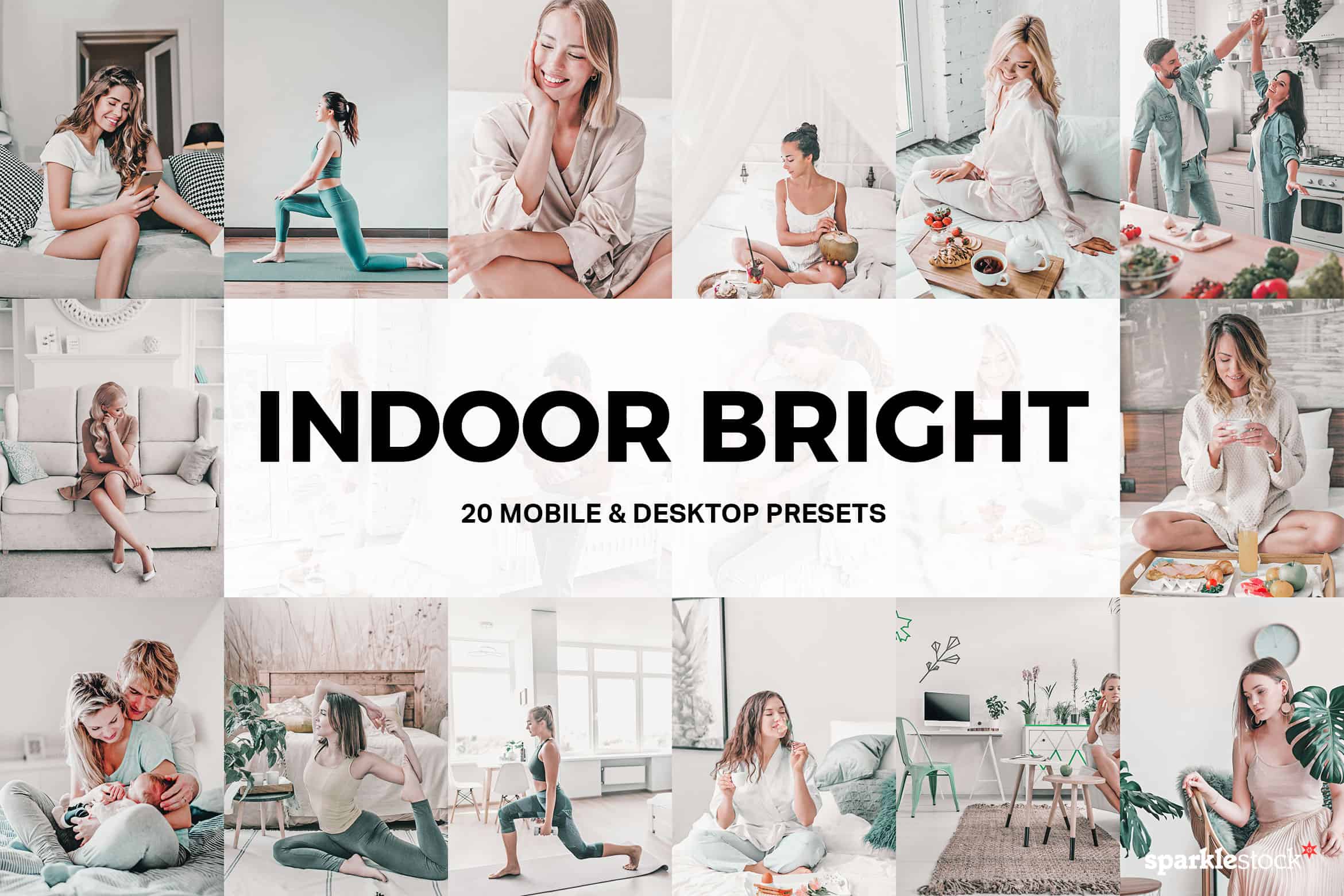 20 Indoor Bright Lightroom Presets and LUTs
