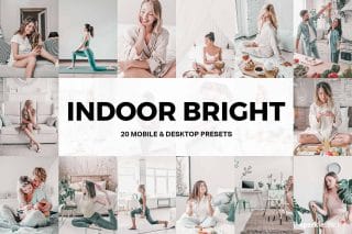 20 Indoor Bright Lightroom Presets and LUTs