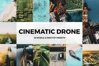 20 Cinematic Drone Lightroom Presets and LUTs