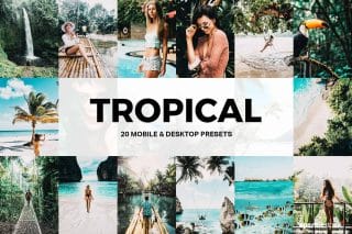 20 Tropical Lightroom Presets and LUTs