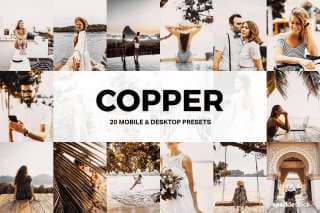 20 Copper Lightroom Presets and LUTs