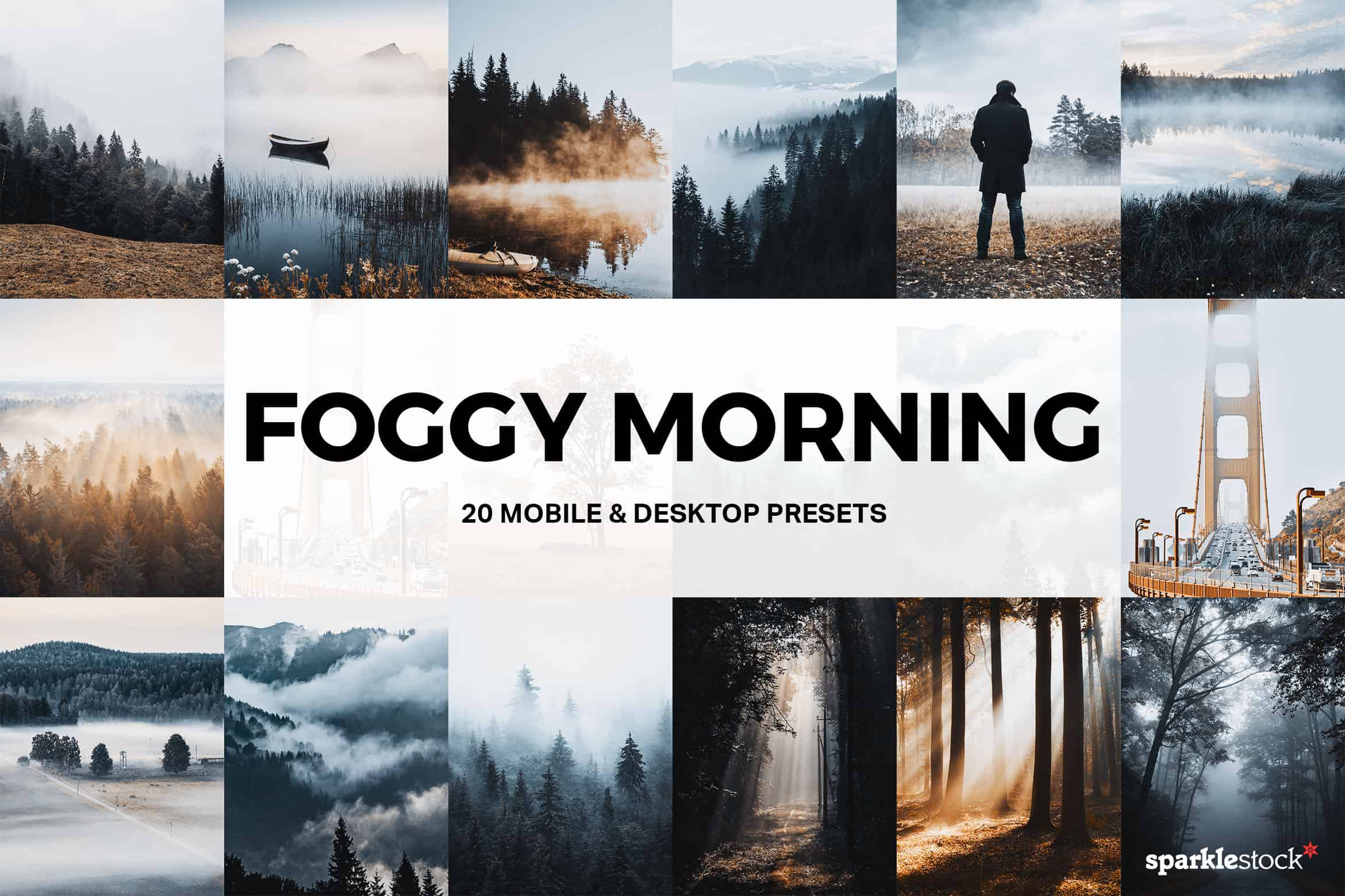 20 Foggy Morning Lightroom Presets and LUTs