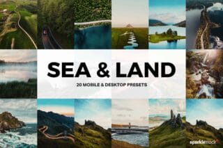 20 Sea & Land Lightroom Presets and LUTs