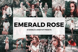 20 Emerald Rose Lightroom Presets and LUTs
