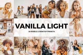 20 Vanilla Light Lightroom Presets and LUTs