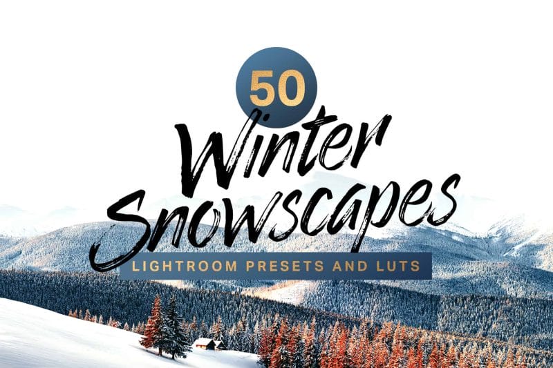 50 Winter Snowscape Lightroom Presets and LUTs