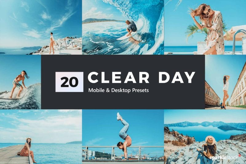 20 Clear Day Lightroom Presets and LUTs