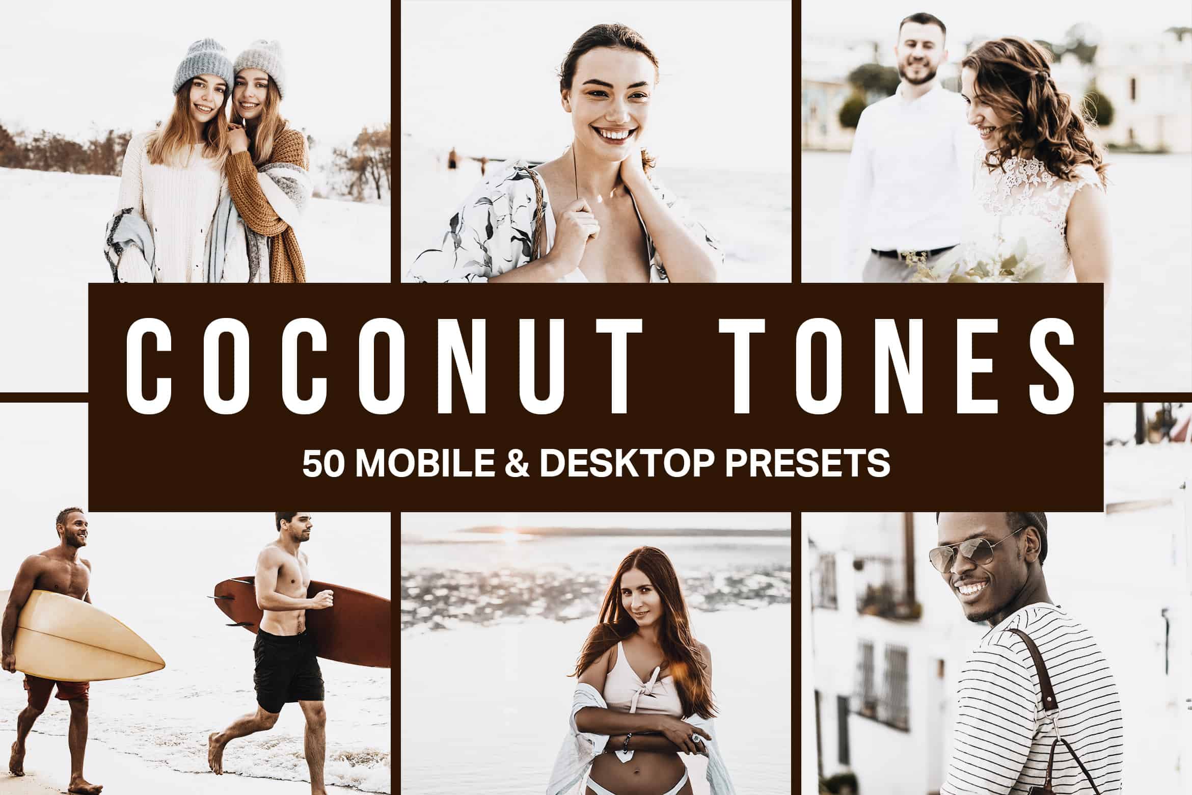 50 Coconut Tones Lightroom Presets and LUTs