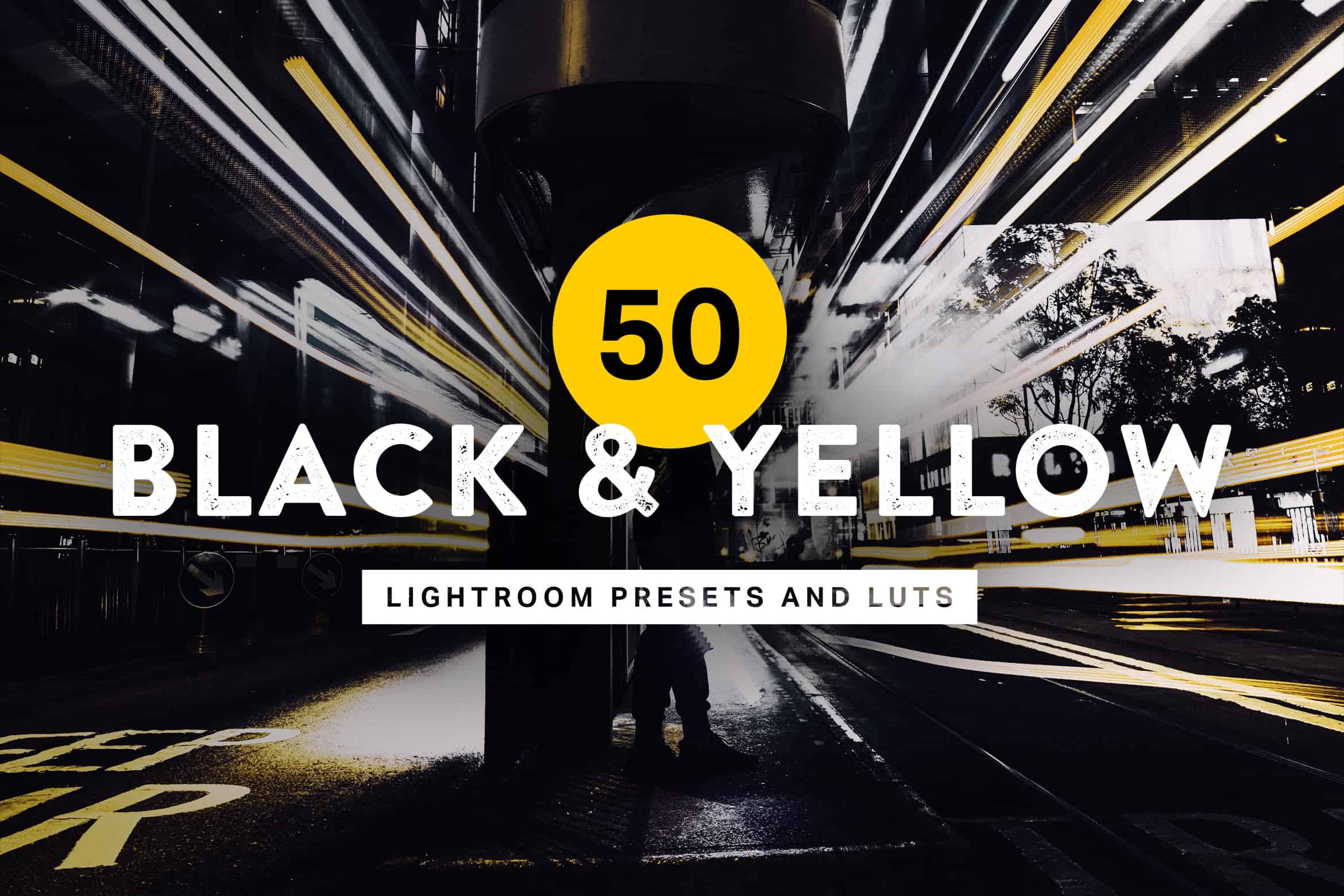 50 Black and Yellow Lightroom Presets and LUTs