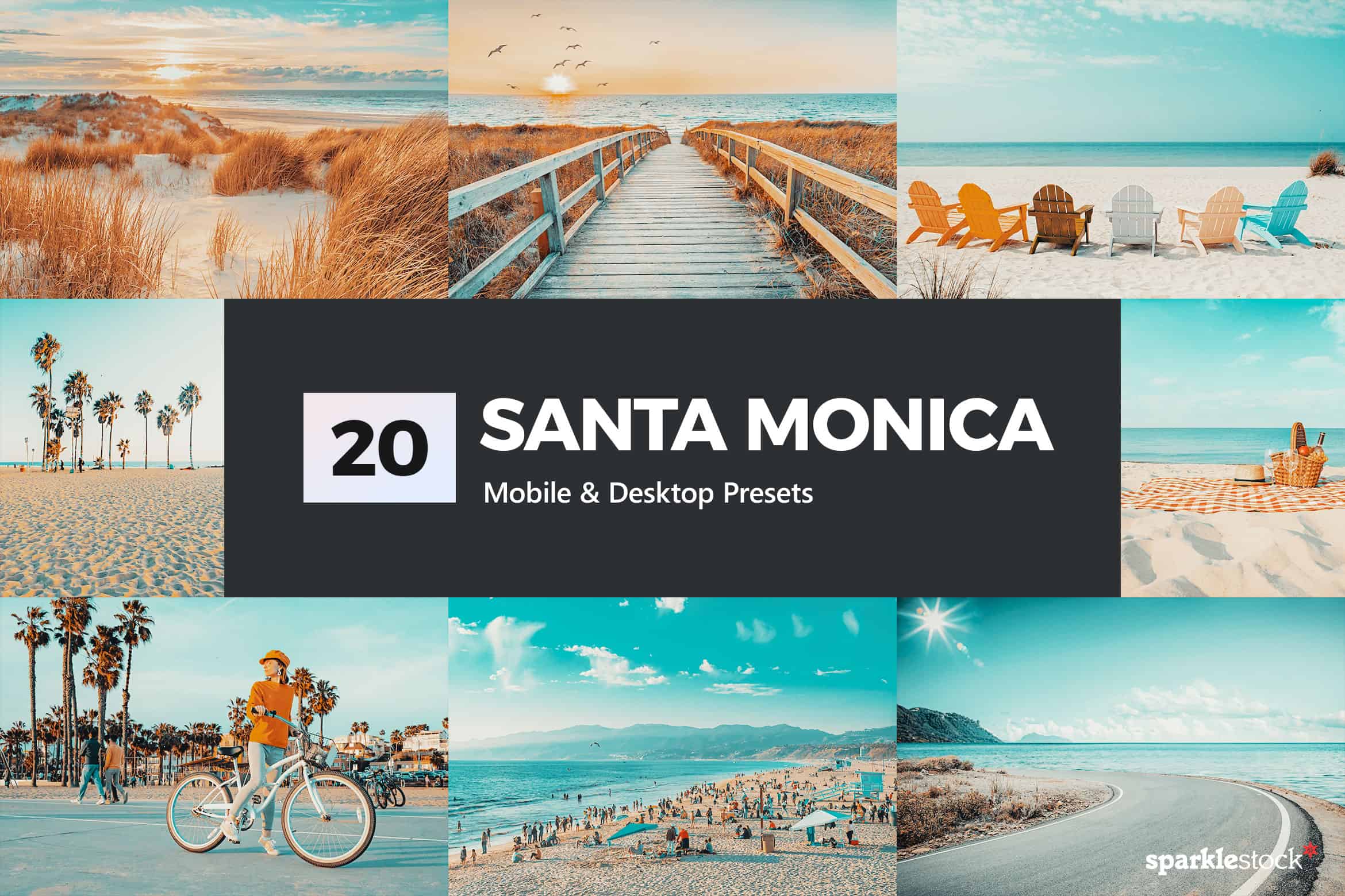 20 Santa Monica Lightroom Presets and LUTs