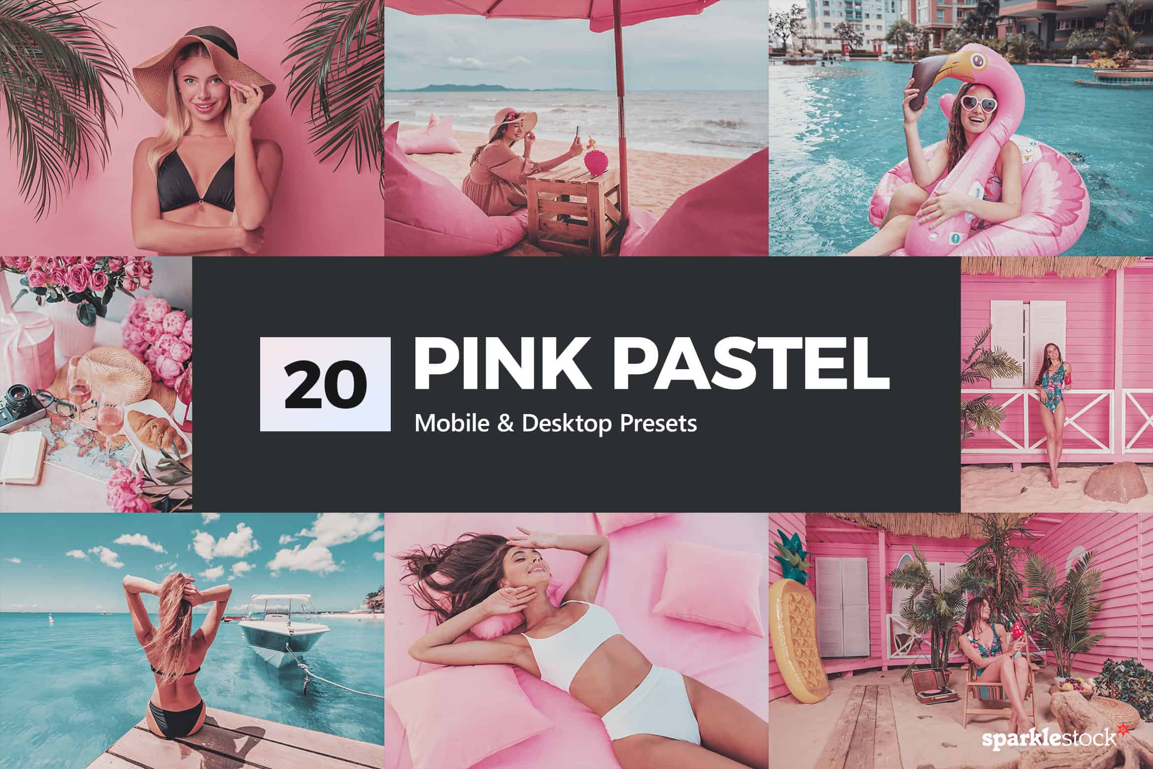 20 Pink Pastel Lightroom Presets and LUTs