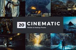 20 Cinematic Lightroom Presets and LUTs