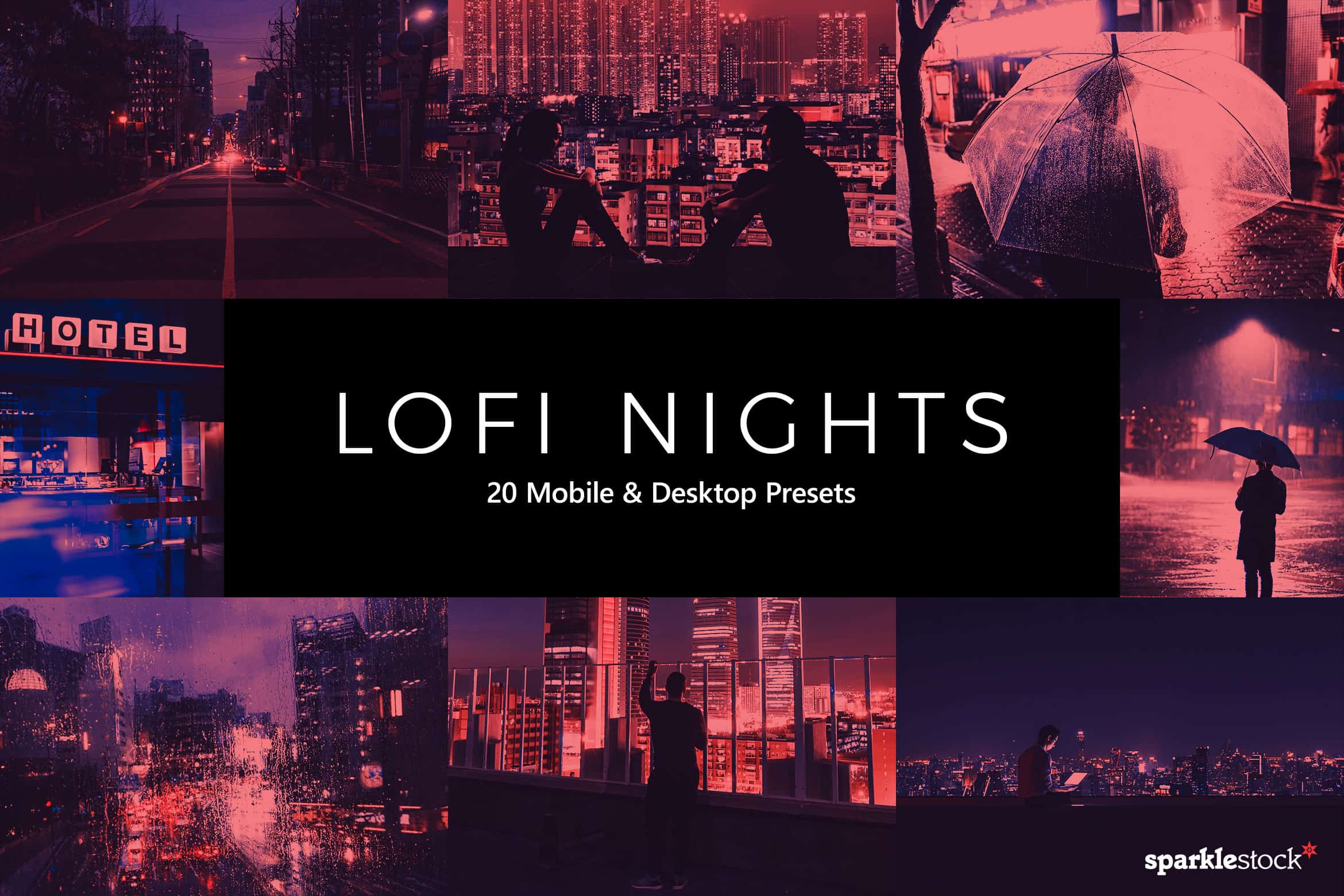20 LoFi Nights Lightroom Presets and LUTs