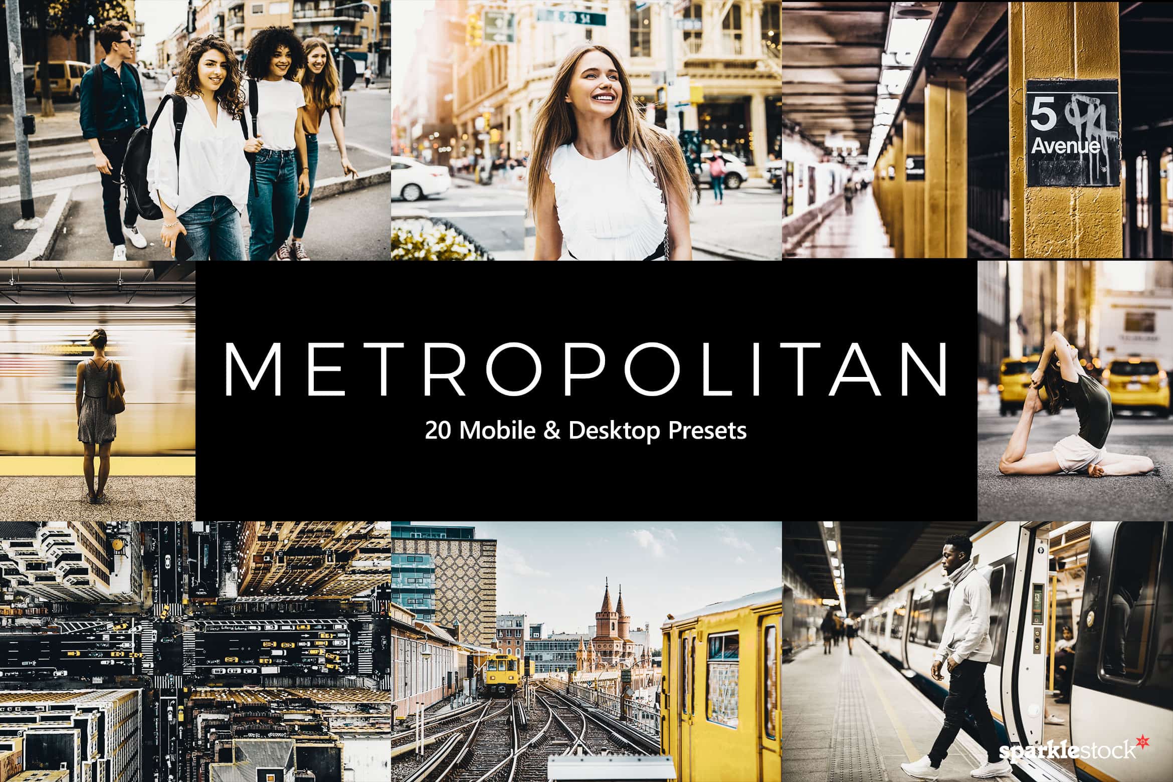 20 Metropolitan Lightroom Presets and LUTs