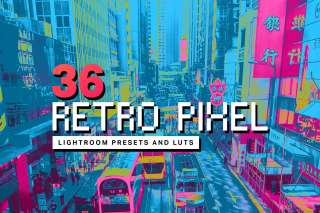 36 Retro Pixel Lightroom Presets and LUTs