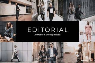 20 Editorial Lightroom Presets and LUTs