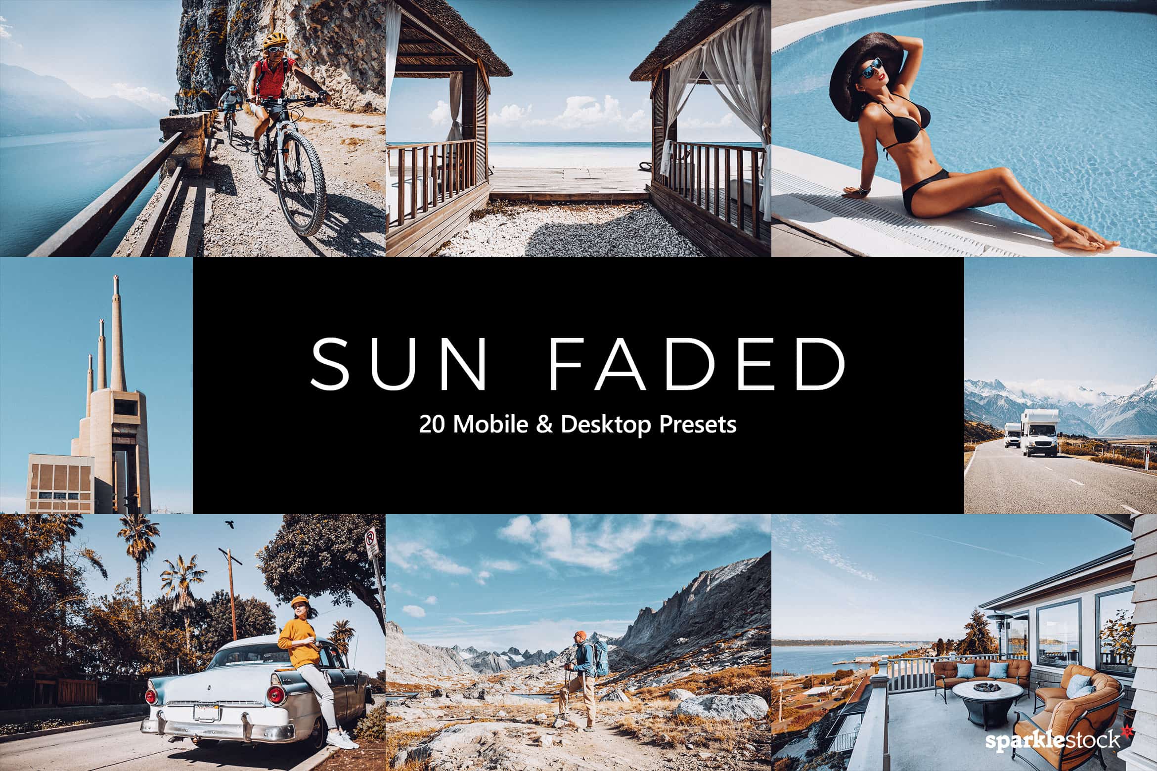 20 Sun Faded Lightroom Presets and LUTs