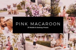 20 Pink Macaroon Lightroom Presets and LUTs