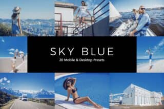 20 Sky Blue Lightroom Presets and LUTs