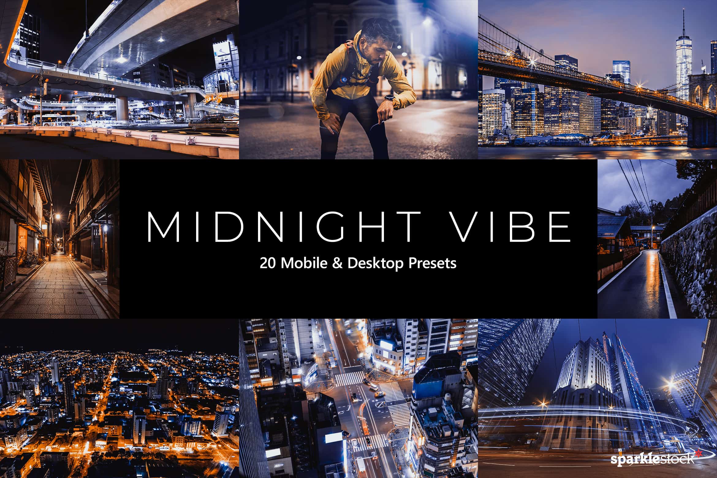 20 Midnight Vibes Lightroom Presets and LUTs