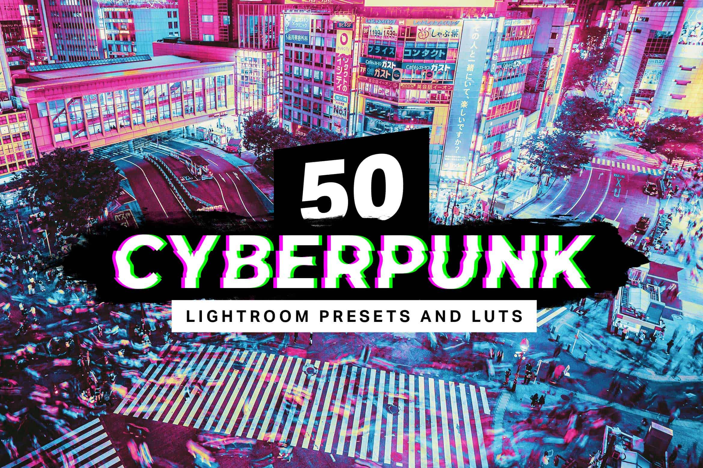 50 Cyberpunk Lightroom Presets and LUTs