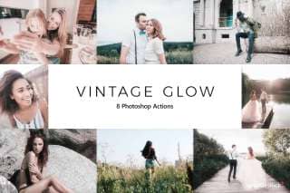 20 Vintage Glow  Photoshop Actions