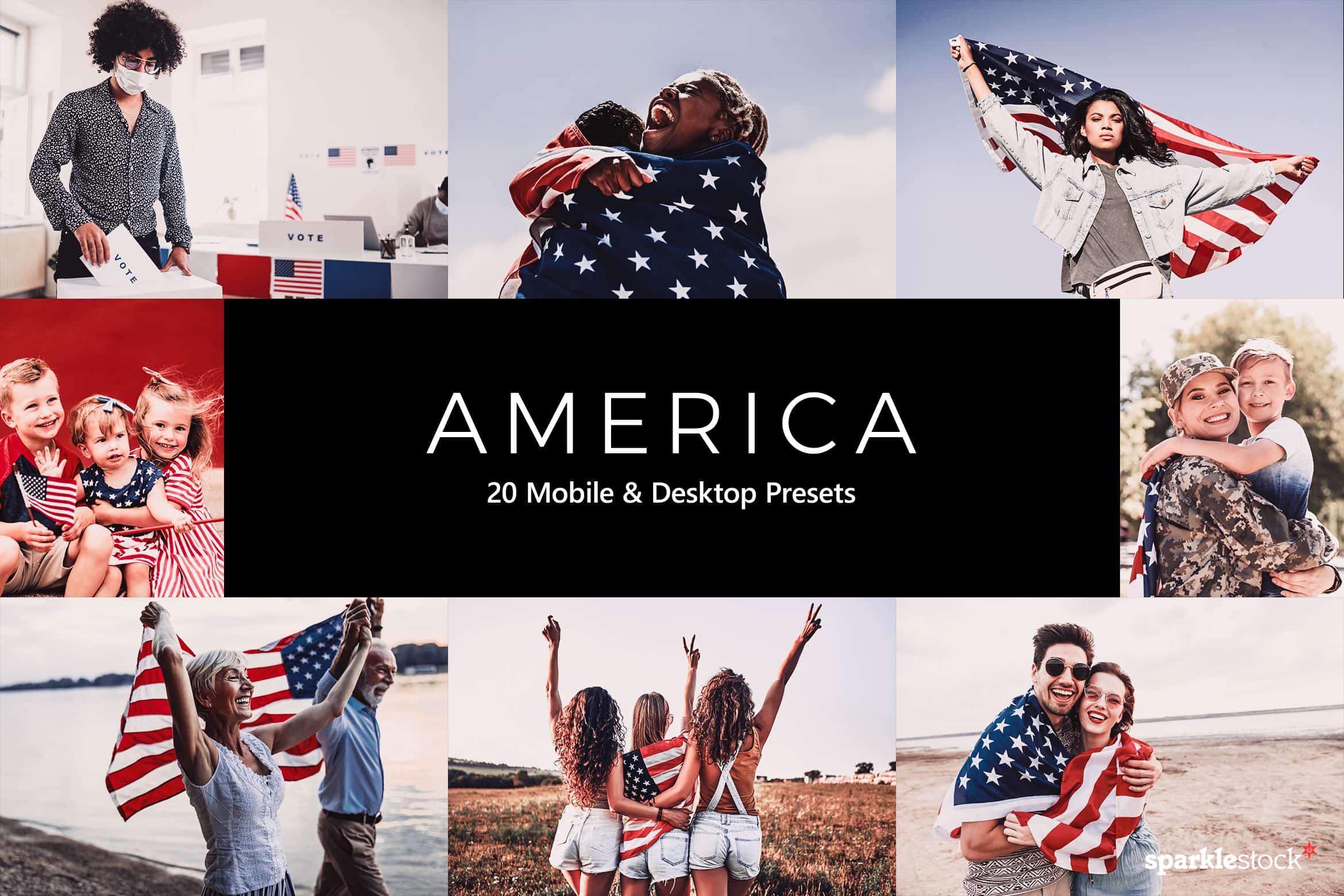 20 America Lightroom Presets and LUTs
