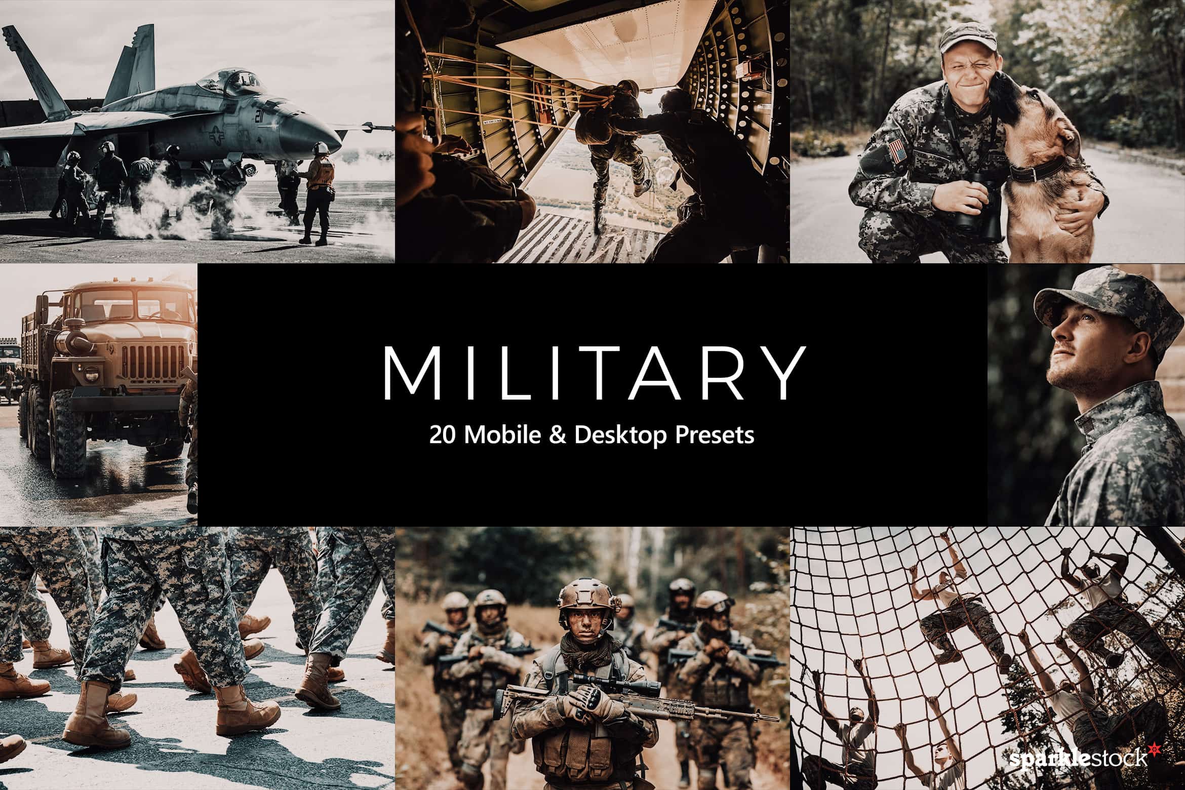 20 Military Lightroom Presets and LUTs