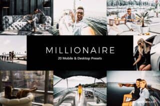 20 Millionaire Lightroom Presets and LUTs