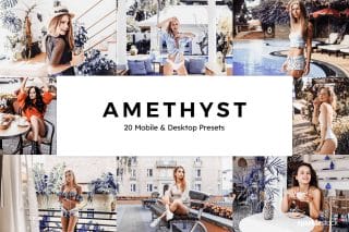 20 Amethyst Lightroom Presets and LUTs