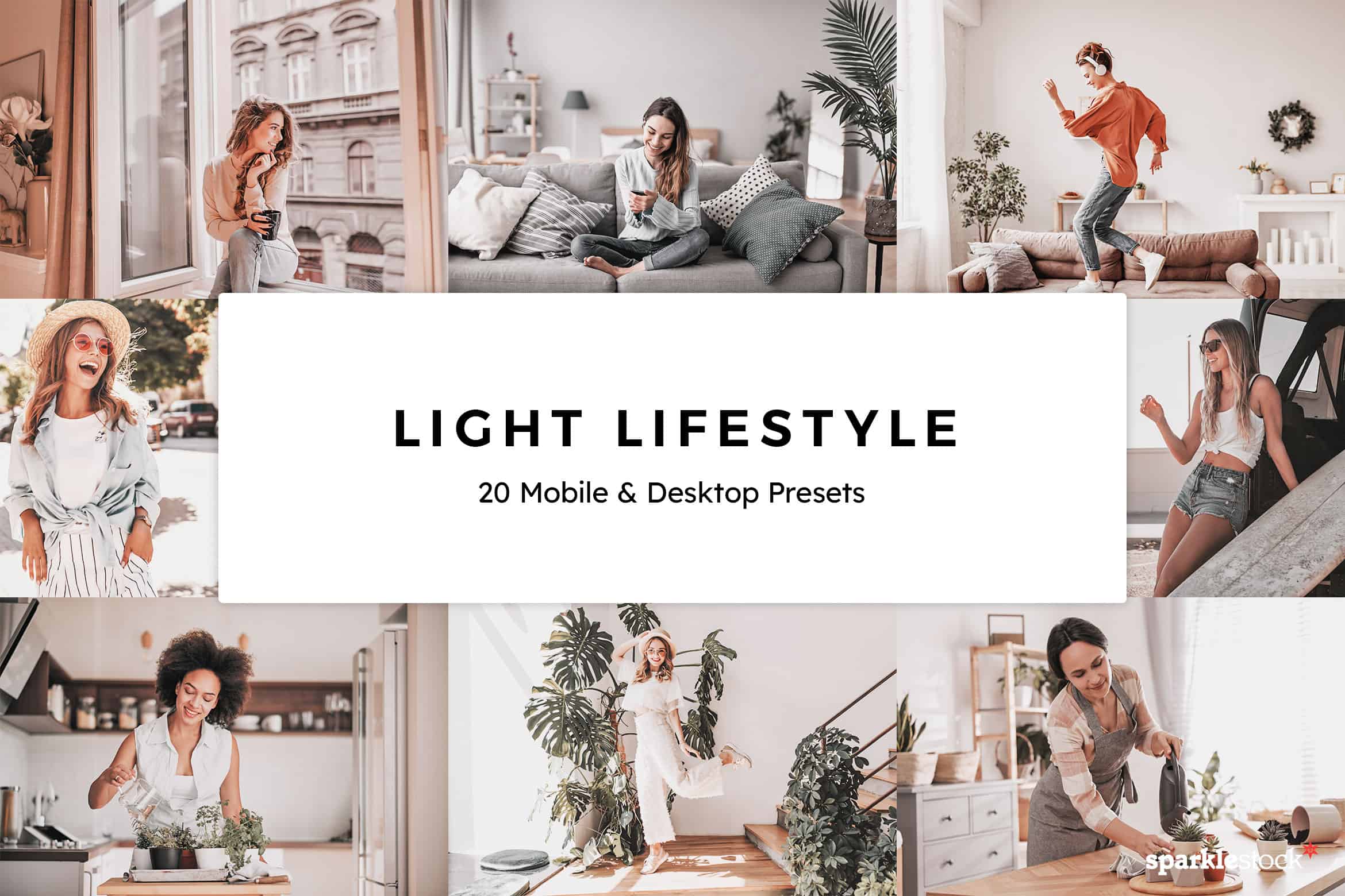 20 Light Lifestyle Lightroom Presets and LUTs