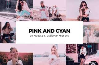 20 Pink and Cyan Lightroom Presets and LUTs