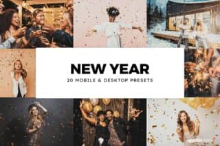 20 New Year Lightroom Presets and LUTs