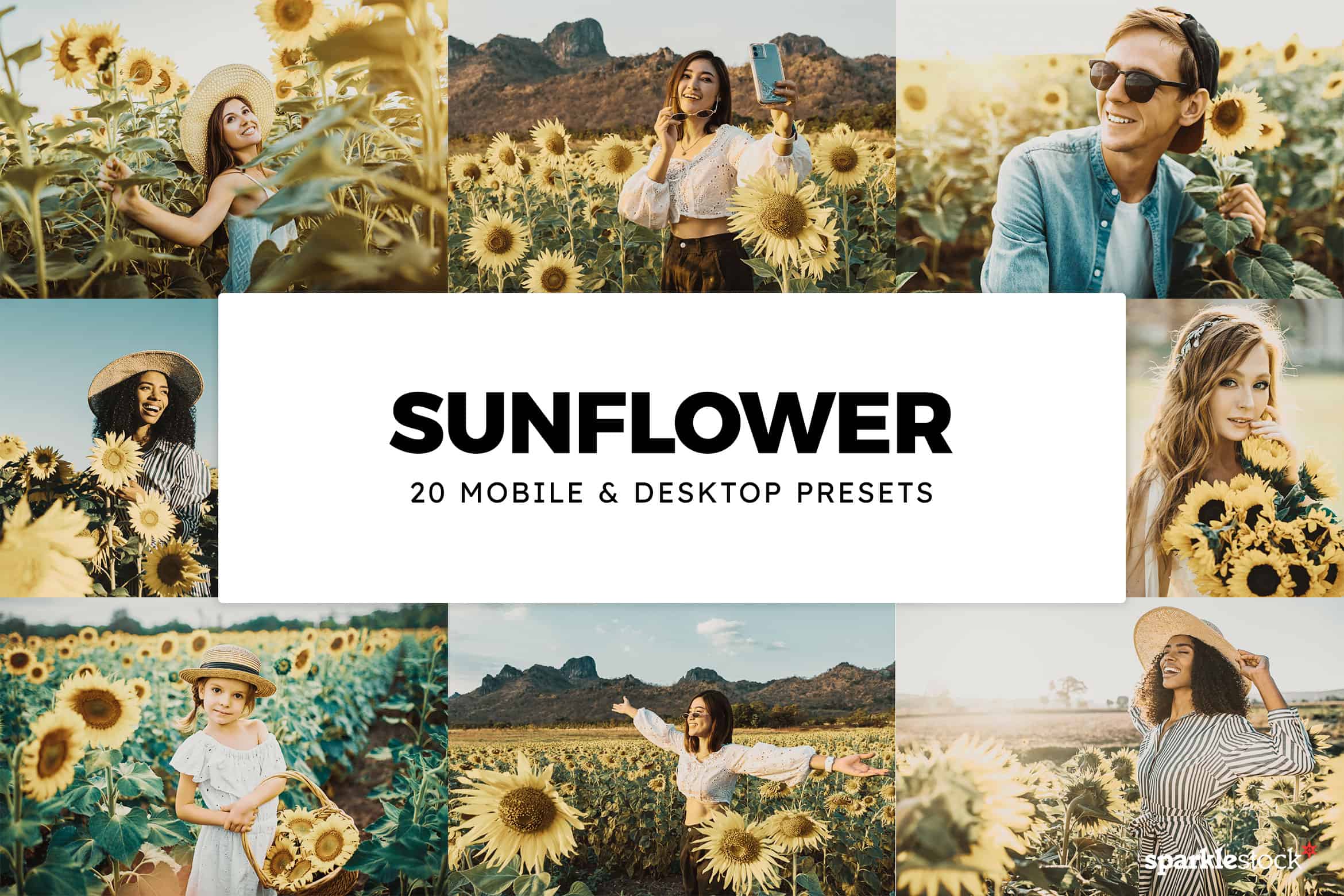20 Sunflower Lightroom Presets and LUTs
