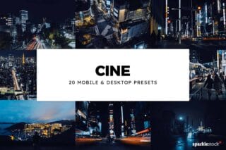 20 Cine Lightroom Presets and LUTs