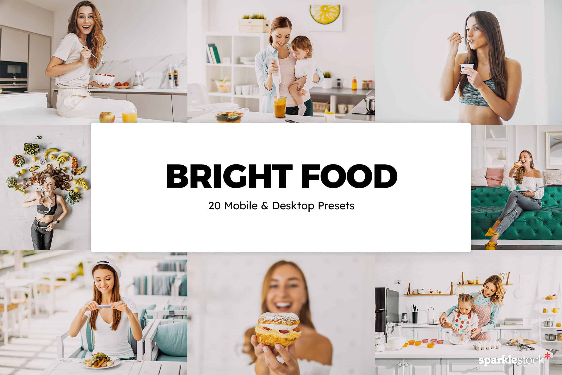 20 Bright Food Lightroom Presets and LUTs