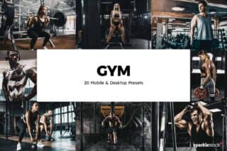 20 Gym Lightroom Presets and LUTs