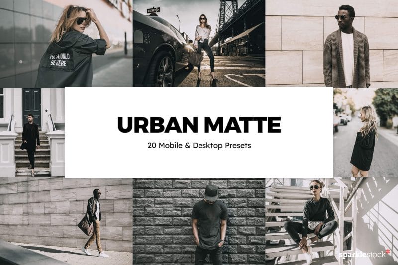 20 Urban Matte Lightroom Presets and LUTs