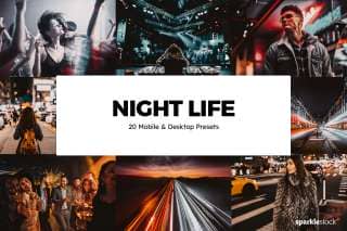 20 Night Life Lightroom Presets and LUTs
